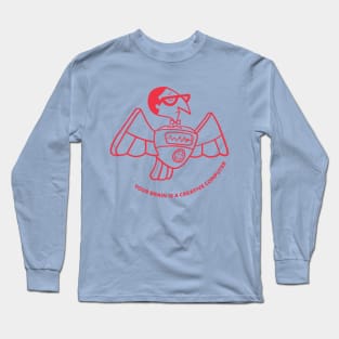 Dexters Laboratory - Professor Hawk illustration Long Sleeve T-Shirt